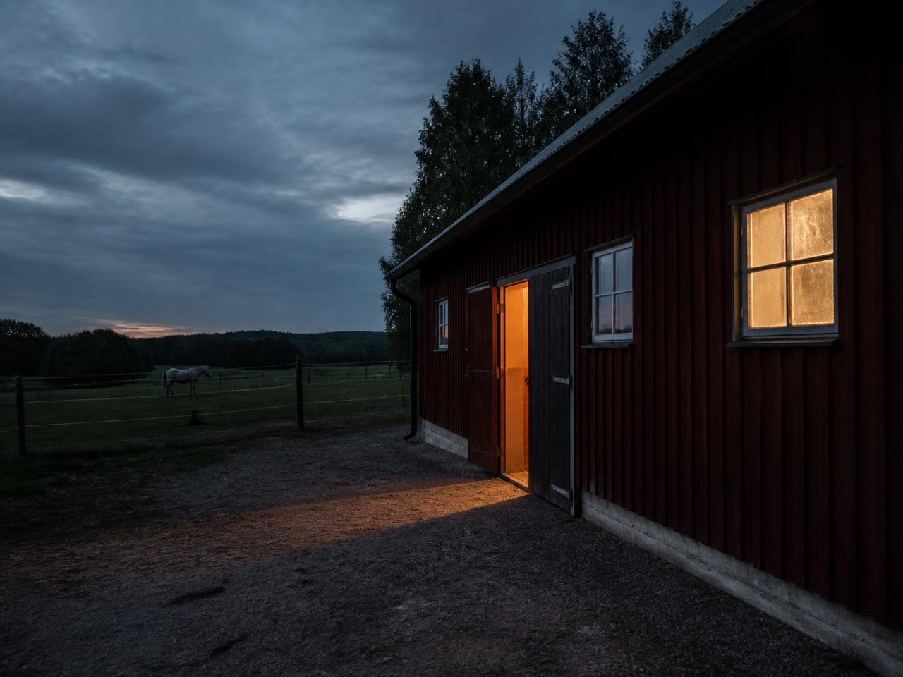 Omslagsbild för Flickan i stallet